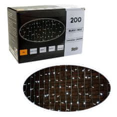 Denis 200 LED, zavesa, bela svetloba