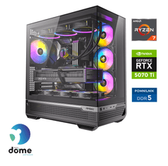 Anni Gamer Elite namizni računalnik, R7 7800X3D, 64 GB, SSD2TB, RTX5070Ti, DOS (ATPII-G8-1199)