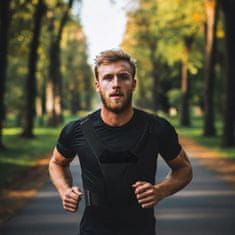 MG Running Vest odsevni tekaški telovnik, črn