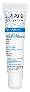 Uriage Obnovitveni balzam za suhe in razpokane ustnice Bariéderm (Cica Lips Protection Balm) 15 ml