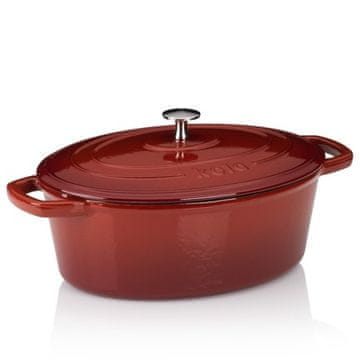 Kela Ponev KL-12860 Calido cast iron red oval 29.0x23.0x11.0cm 4.0l