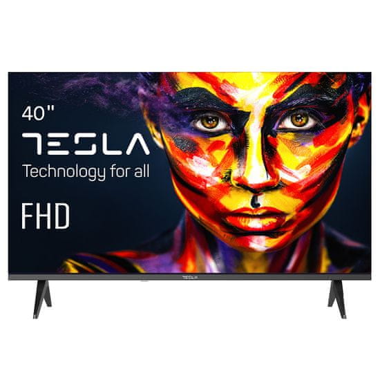 TESLA Televize , 40E635BFS, smart, FHD, Android TV 11, 40" (101 cm), DVB-T/T2/C/S/S2, HDMI, USB, Bluetooth, Wi-Fi, 90 W