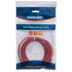 Intellinet CAT5e UTP 3m rdeč mrežni priključni patch kabel