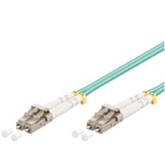 Goobay OM3 Multimode LC-UPC 0,5m turkizna patch optični kabel