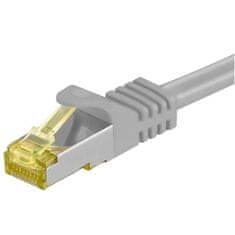 Goobay S/FTP CAT 6A patch 500MHz / CAT7 RAW 3m LAN sivi povezovalni kabel