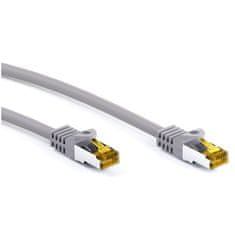 Goobay S/FTP CAT 6A patch 500MHz / CAT7 RAW 3m LAN sivi povezovalni kabel