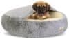 Pasja postelja FLUFFY 80 cm svetlo siva