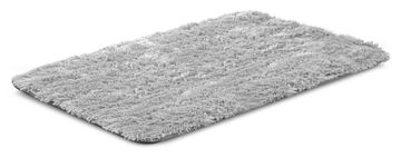 AIO FACTORY Podloga za pasjo posteljo 50x70 cm shaggy svetlo siva protizdrsna