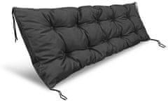 shumee Vrtna blazina 120x40 cm nepremočljiva za paletno klop črna