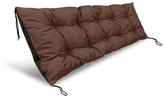 shumee Vrtna blazina 120x40 cm nepremočljiva za paletno klop rjava