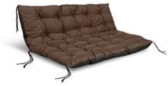 shumee Vrtna blazina 120/80 cm + 120/40 cm za paletno klop nepremočljiva rjava