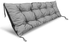 shumee Vrtna blazina 120x40 cm za paletno klop vodoodporna siva