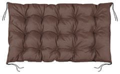 shumee Vrtna blazina 120x80 cm za paletno klop nepremočljiva rjava