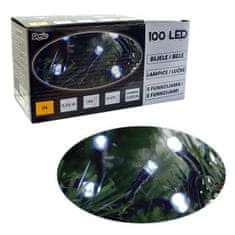 Denis 100 luči LED, bele barve, 8 funkcij