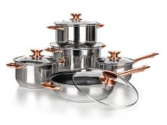 Banquet Komplet posod SWING Copper 10 kosov. nerjavno jeklo/meden