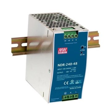 Planet Mean Well NDR-240-48 industrijski napajalnik, 48 V, 5 A, montaža na DIN letev