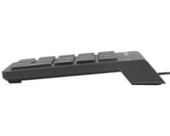 Natec Goby 2 numerična tipkovnica, 18 tipk, Plug&Play, USB-A, 150cm kabel, črna
