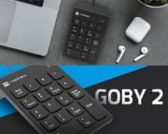 Natec Goby 2 numerična tipkovnica, 18 tipk, Plug&Play, USB-A, 150cm kabel, črna