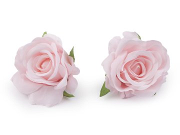 Umetni cvet vrtnice Ø5 cm - roza (2 kosa)