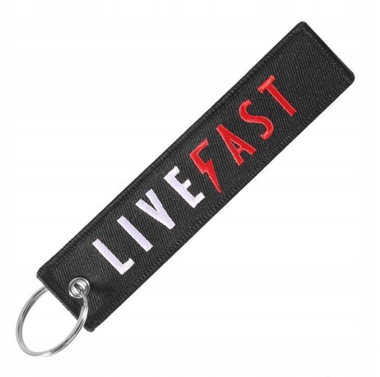 shumee LIVE FAST Obesek za ključe Obesek za ključe Originalno darilo