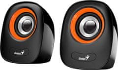 Genius SP-Q160 (31730027402) 2.0 USB črn/oranžna, zvočniki