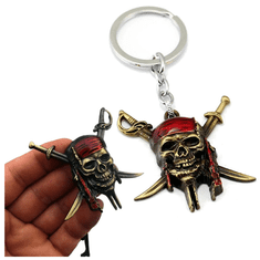 shumee Pirati s Karibov, obesek za ključe, lobanja, okostje, Jack Sparrow