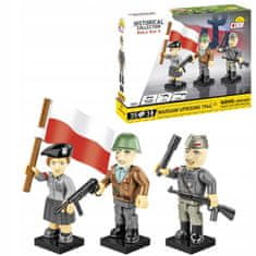 shumee COBI BLOCKS 2057 FIGURE Varšavski vstajniki iz 1944 HC WW2 35 EL.