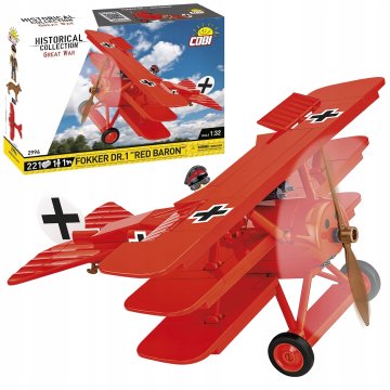 shumee COBI 2996 FOKKER DR.I "RED BARON" 217K kock