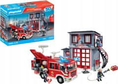 shumee PLAYMOBIL Set 71603 Gasilsko gasilsko vozilo, velika gasilska postaja, gasilski aparat Gasilec