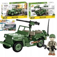 shumee Terensko vozilo Military Blocks Cobi 2296 Willys MB JEEP + figura