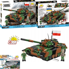 shumee Vojaški bloki Cobi 2624 T-72M1R Tank T-72M1R (PL/UA) Poljska Ukrajina
