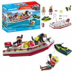 shumee PLAYMOBIL 71464 Gasilski čoln z reševalnim psom na vodnem skuterju