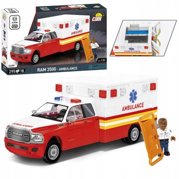shumee COBI BLOCKS 24609 Car RAM 3500 Reševalno vozilo za nujno medicinsko pomoč