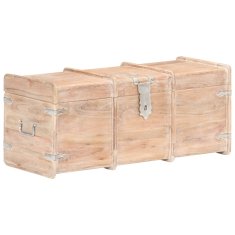 Vidaxl Skrinja za shranjevanje 90x40x40 cm trden akacijev les