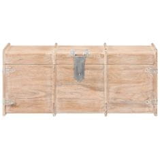 Vidaxl Skrinja za shranjevanje 90x40x40 cm trden akacijev les