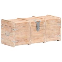 Vidaxl Skrinja za shranjevanje 90x40x40 cm trden akacijev les