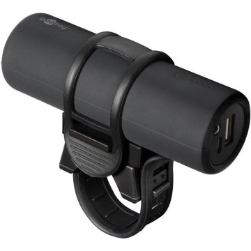 Goobay Bike-Power 5000 mAh LED svetilka nosilec za kolo prenosna baterija