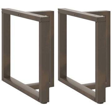 Vidaxl Noge za jedilno mizo v obliki črke T, 2 kosa, črne, 70x35x(72-73) cm, jeklo