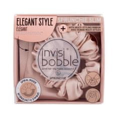 Invisibobble Sprunchie Slim + Multi-Styling Ribbon elastika za lase 1 kos Odtenek ballerina bow