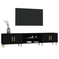 Vidaxl TV omarica črna 180x31,5x40 cm inženirski les