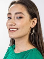 Marc Malone Modni pozlačeni obroči Naomi White Earrings MCE23029G