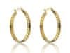 Elegantni obročasti uhani Stella Gold Earrings MCE23014G