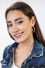 Marc Malone Elegantni obročasti uhani Stella Gold Earrings MCE23014G