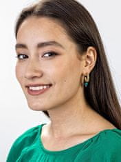 Marc Malone Modni pozlačeni uhani Grace Green Earrings MCE23004G
