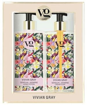 Vivian Gray Kozmetični set Sensual Jasmine (kremno milo in losjon za roke)