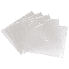 Hama CD Slim Box, ovitek za 1 cd/dvd, prozoren, pakiranje po 25 kosov (cena za paket)