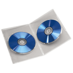 Hama Slim Double, ovitek za 2 DVD-ja, s folijo, prozoren, pakiranje po 5 kosov (cena za paket)