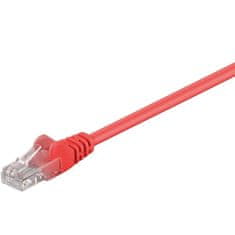 Goobay U/UTP CAT 5e patch 0,5m rdeč mrežni povezovalni kabel
