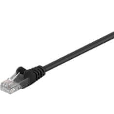 Goobay U/UTP CAT 5e patch 1 m črn mrežni povezovalni kabel