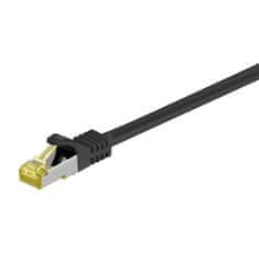 Goobay S/FTP CAT 6A / S/FTP CAT 7 patch 3m črn (91617) mrežni povezovalni kabel